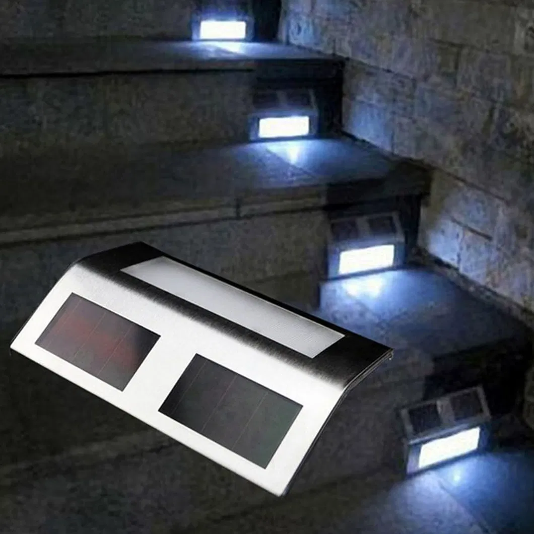 Solar Power Stair Step Fence Lamp View 1