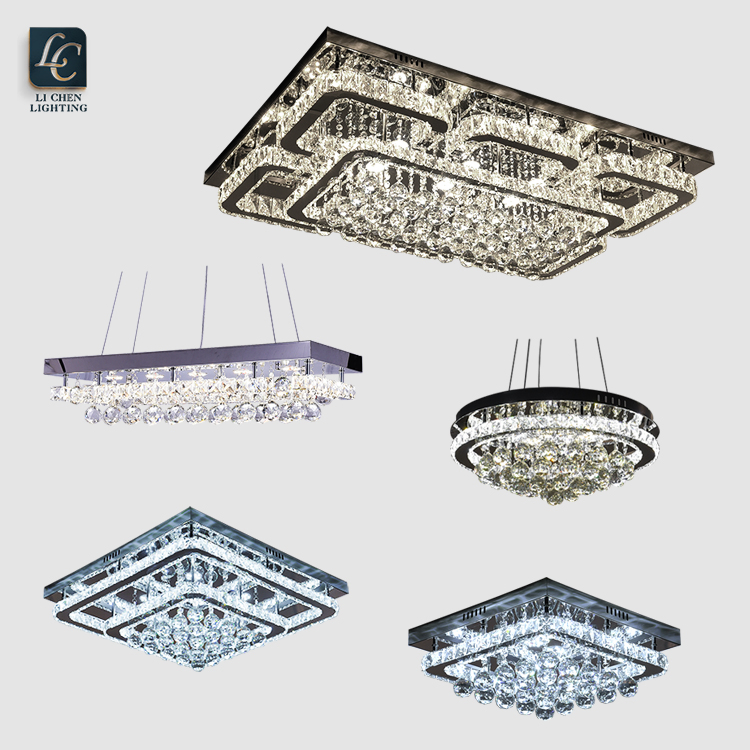 LED Modern Decorative Living Room Dining Room Crystal LED Ceiling Lamp