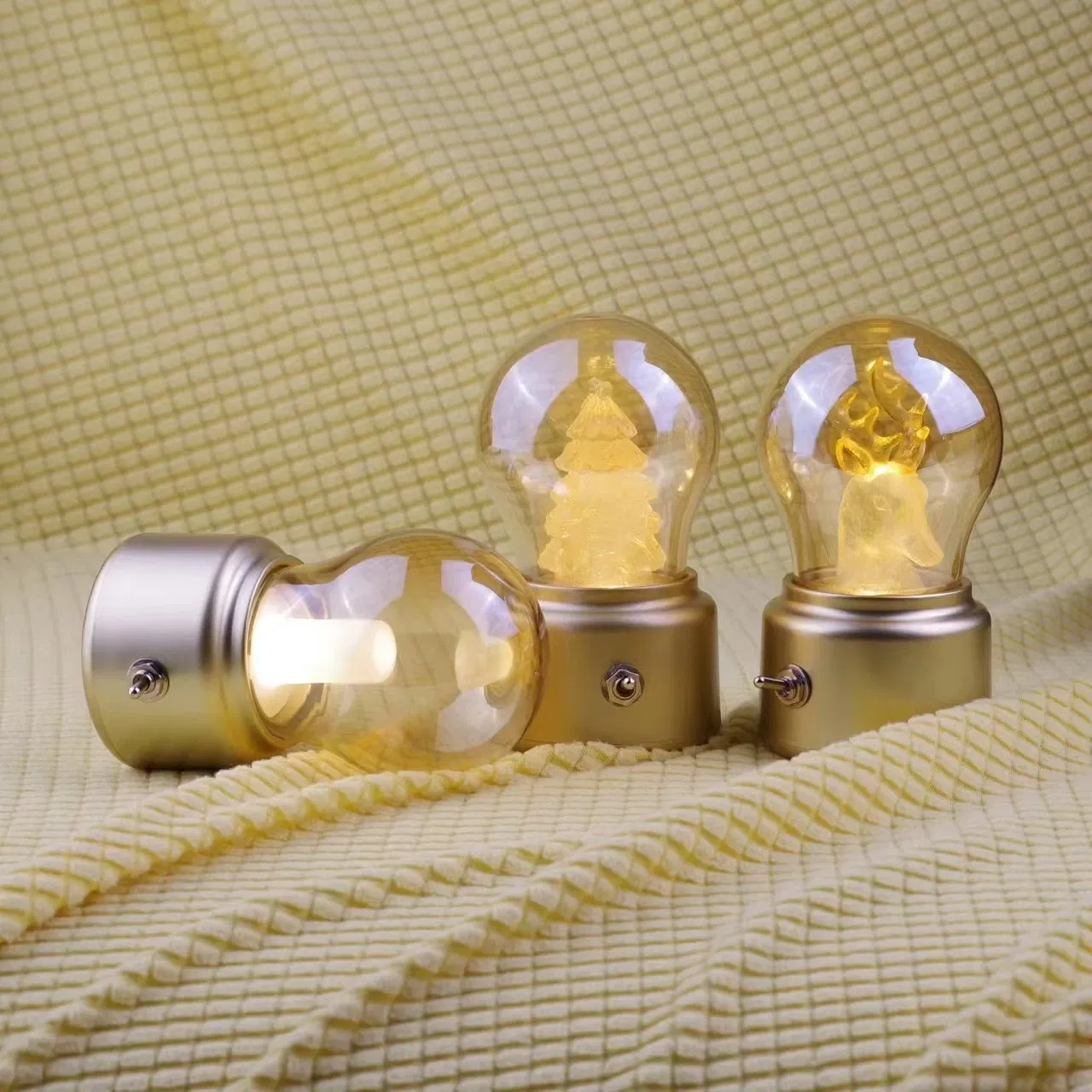 Modern Farmhouse Desk Home Accent Lighting Retro Decorative Ambient Vintage Table Light LED Bulb Lamp