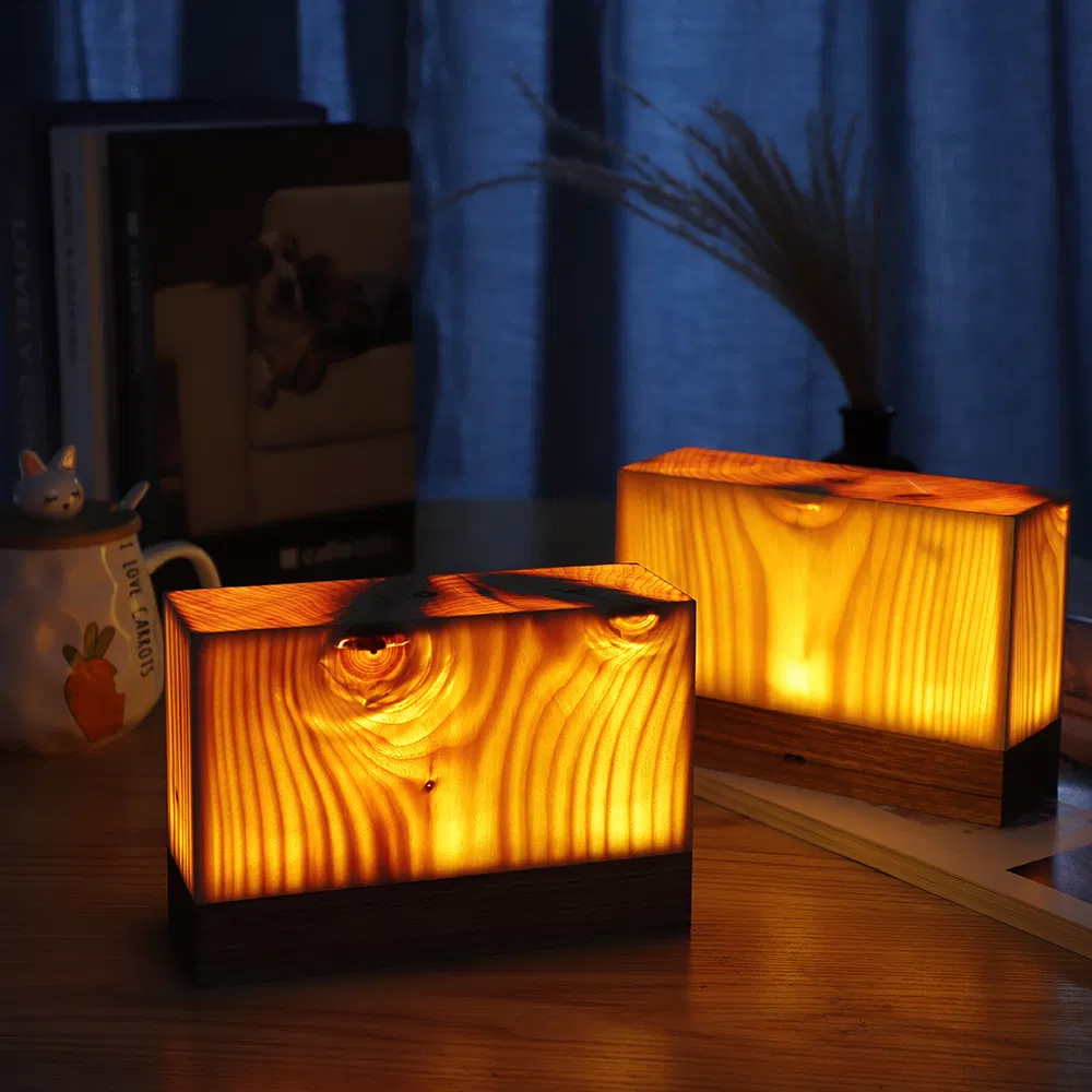 Wood Table Mood LED Lamp 1