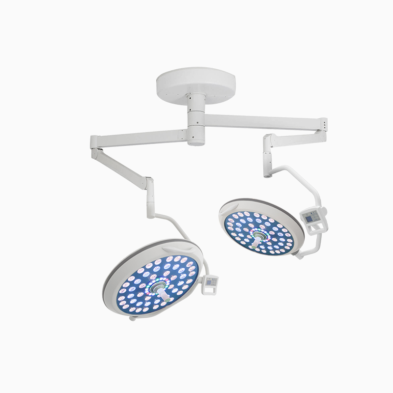 E700/700 LED Surgical Operating Light Ceiling Mounted Double Dome 120000 Lux Shadowless Lamp for Hospital