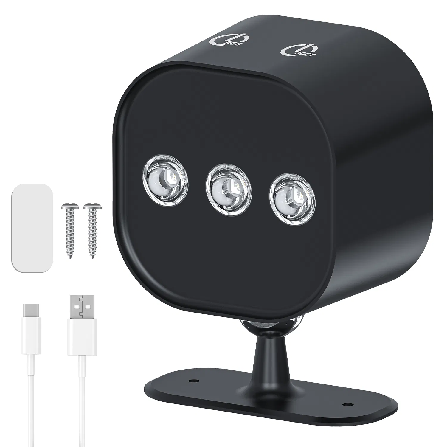 RGB+Cw Magnetic Rotating Lamp Head Rechargeable Wall Lamp