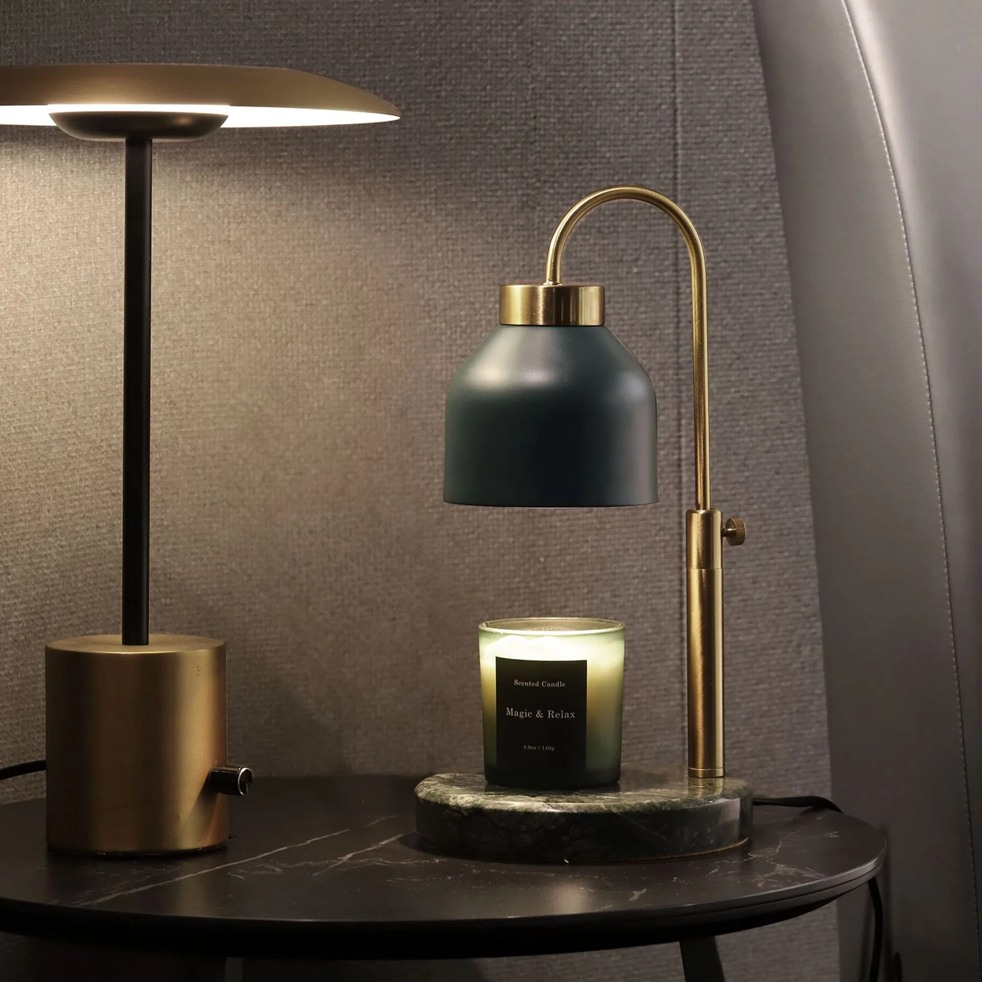 Electric Wax Warmer Fragrance Candle Warmer Lamp LED Desk Table Lamps Vintage Home Decor Candle Warmer Gift