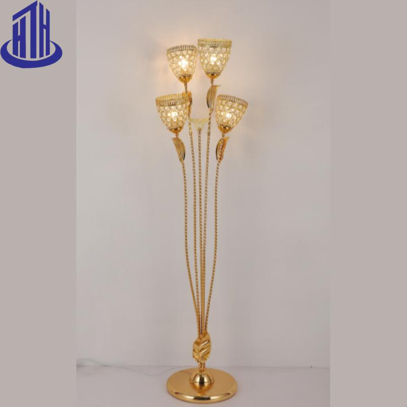 Modern Brass Designer Corner Tall Floor Light for Living Room Bedroom (9018)
