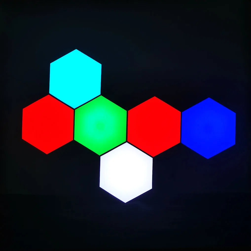 10 PCS Honeycomb Quantum Lamp Smart Sensor DIY Colorful Wall Modular