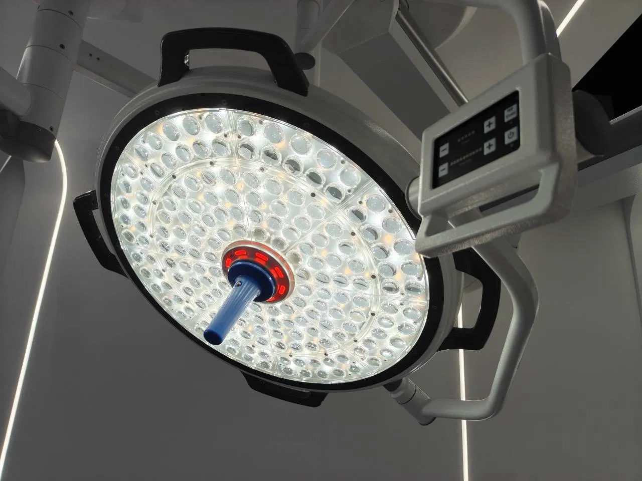 Hospital Surgical Room Double Dome Operation Ceiling Shadowless Lamp
