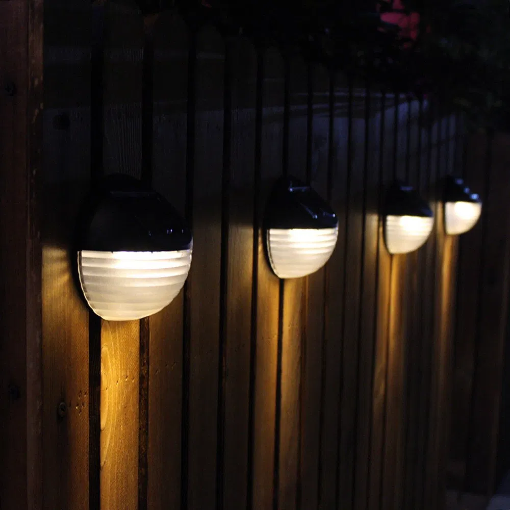 Best Selling Solar Fence Lights Warm LED Waterproof LED Solar Lamp for Outdoor Pathway, Yard, Patio, Stairs, Step and Fences