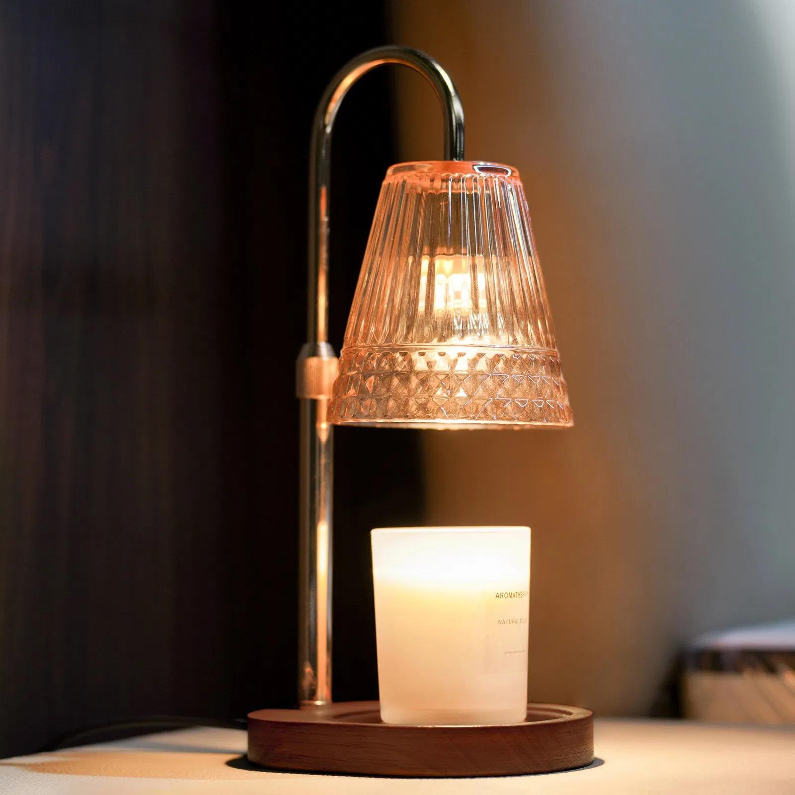 Scented Candle Warmer Desk Lamp Aromatherapy Candle Lamp for Bedroom