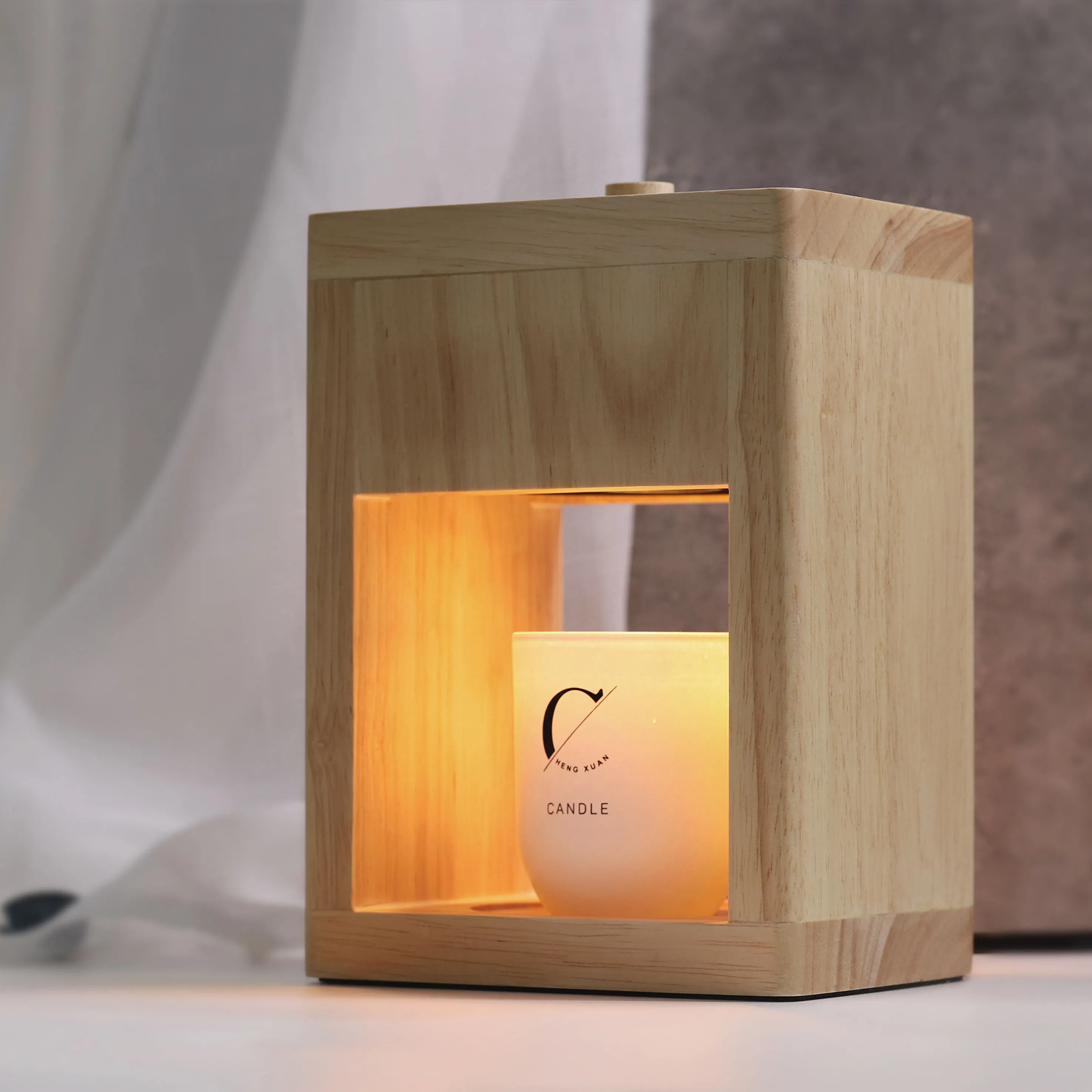New Wood Modern Exquisite High Candle Warmer Original Home Wax Lamp