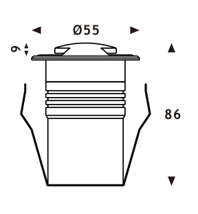 Aluminum Beam Angle Waterproof IP67 LED Outdoor Garden Underground Wall Lights Step Corner Stair Lamp