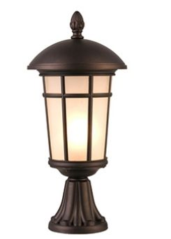 Retro Garden and Patio Wall Lamp in Aluminum/Copper