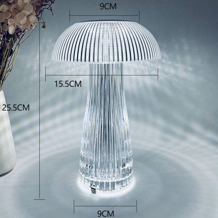 Modern RGB Crystal Mushroom Table Lamp: Bedroom Bar Mood Nightlight