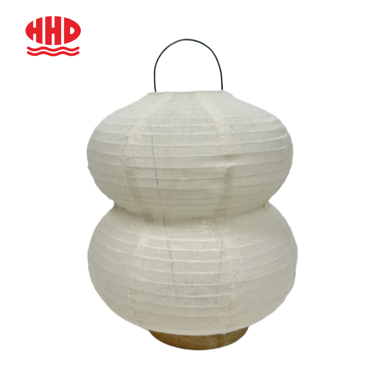 Rechargeable Touch LED Table Lamp Beige Fabric Gourd Design Dimmable Bedside Lamp for Home Office Night Light Factory Direct