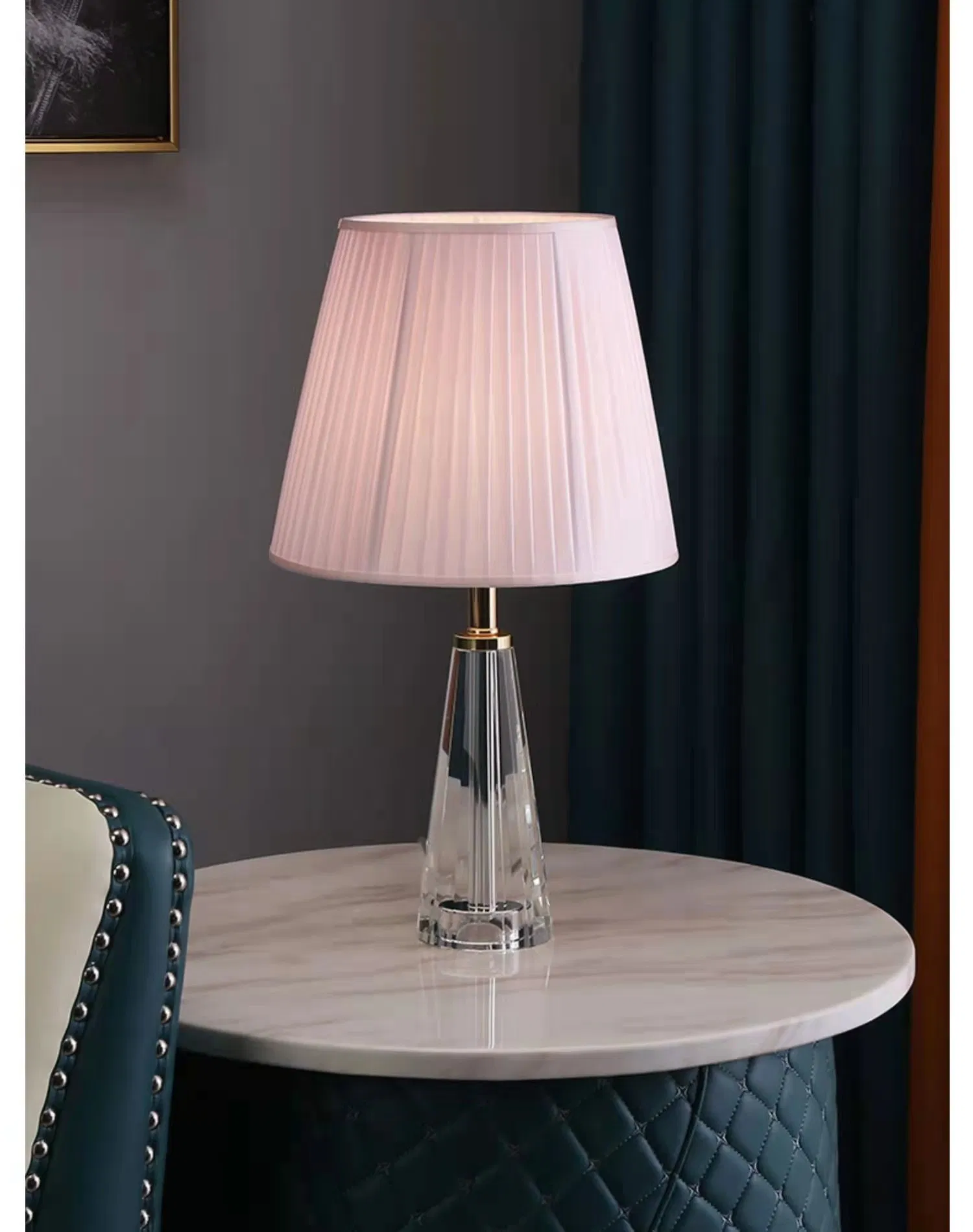 Simple Modern Light Luxury Romantic Master Bedroom Crystal Table Lamp Bedroom Bedside Mood Creative Fashion Ins Bedside Lamp