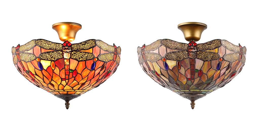 Handmade Vintage Art Nouveau Wholesale Tiffany Style Table Lamps Manufactures Factory Direct Dragonfly Pendant Lights