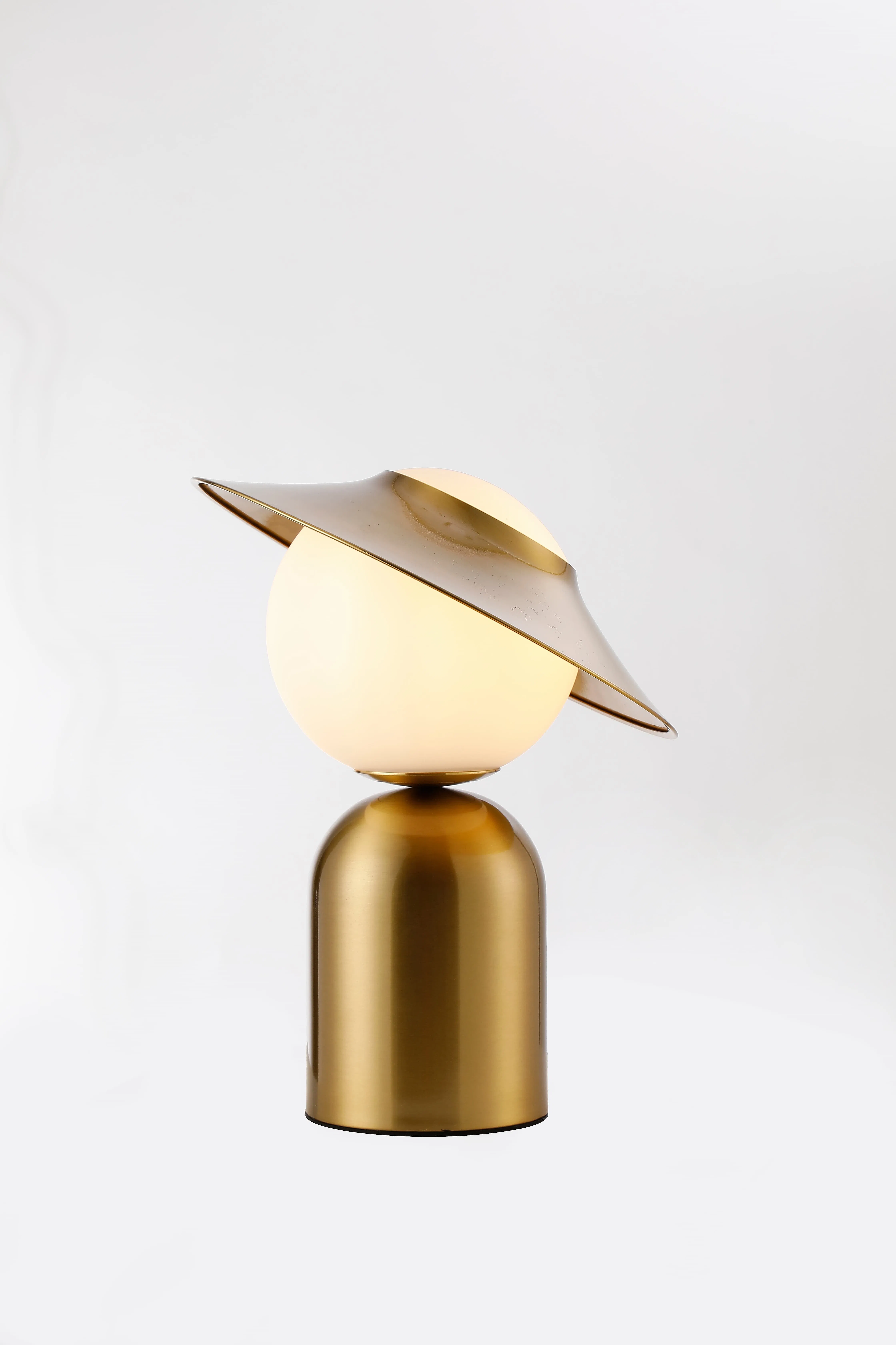 Vintage Industrial Gold Table Lamp for Home and Office