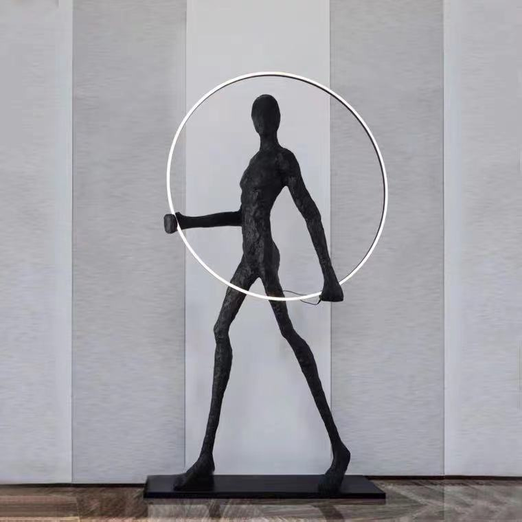 Modern Style Interior-Lighting Hotel Standing Light Model Man LED Floor Lamp
