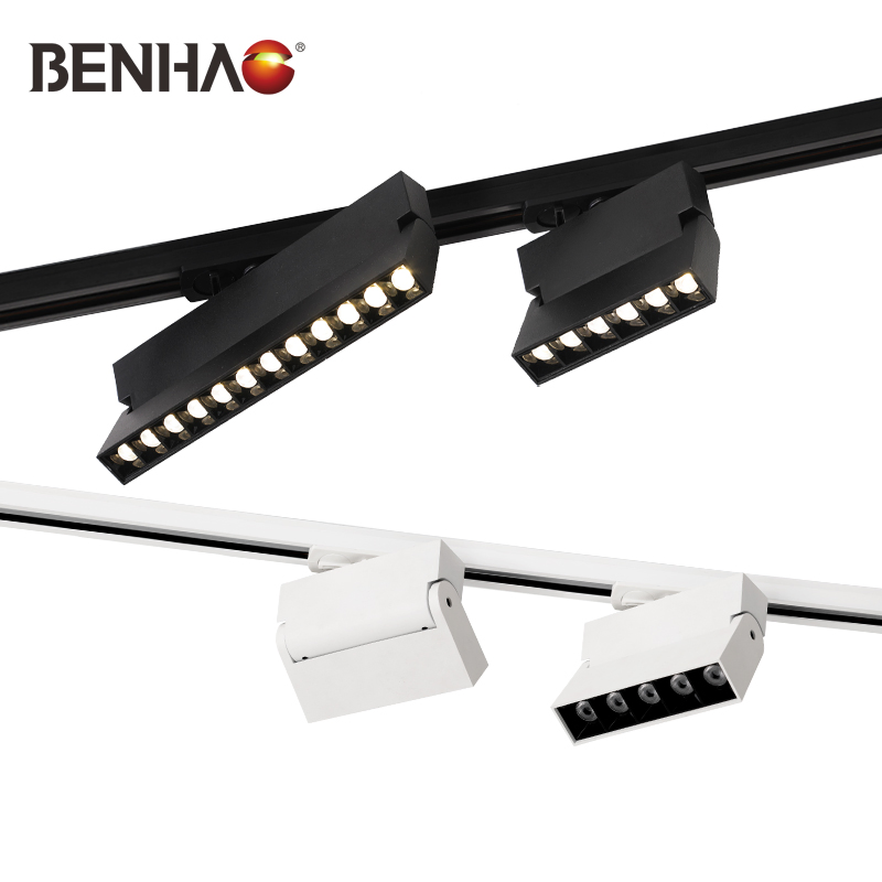 Modern Foldable Recessed Mounted Aluminum Grille Light Track Lighting