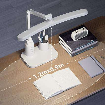 OEM ODM LED Folding Desk Lamp with Pen Holder Rechargeable Learning Timed Light Eye Protection Reading Table Lamp