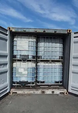 Liquid dyes container loading export operation