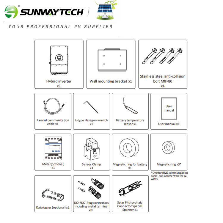 Deye Sun-10K-Sg04lp3-EU Three Phase Solar Panel Inverter Battery Price List Energy Storage Hybrid Solar Inverter
