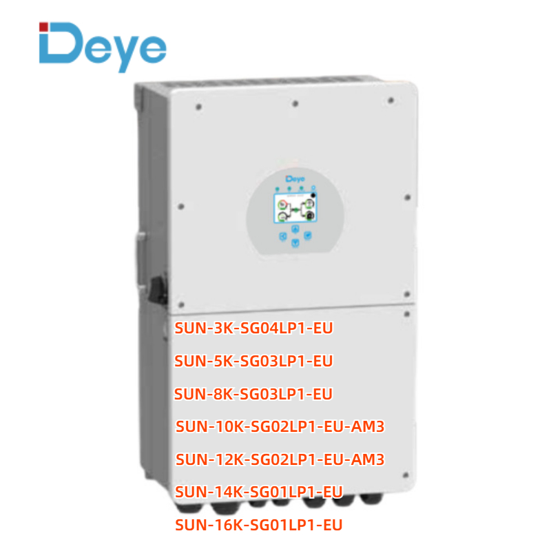 Deye 14kw 16kw Inverter Sg01lp1-EU Hybrid Inverter Low Voltage Sg02lp1 10kw 12kw Single Phase High Quality Inverter