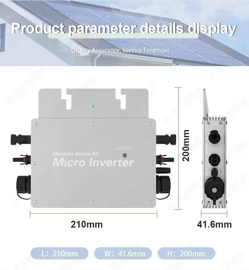 300W 300kVA 22-60V Grid Tie PV Solar Micro Photovoltaic Inverter