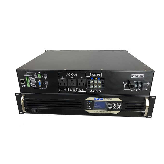 Single Phase Telecom Inverter High Frequency 3kVA 2400W Snmp 19 Inch 2u Rack Mount Inverter
