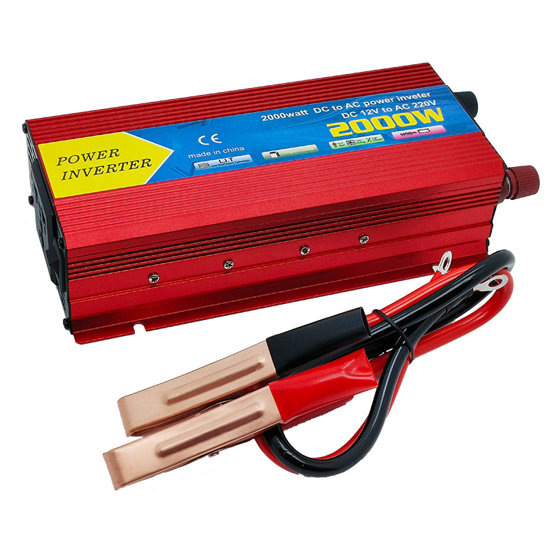 New 2024 Full Power 200watt DC to AC Car Truck Battery Converter Inverter 12V to 220V Solar Power Inverter Emergency Inverter