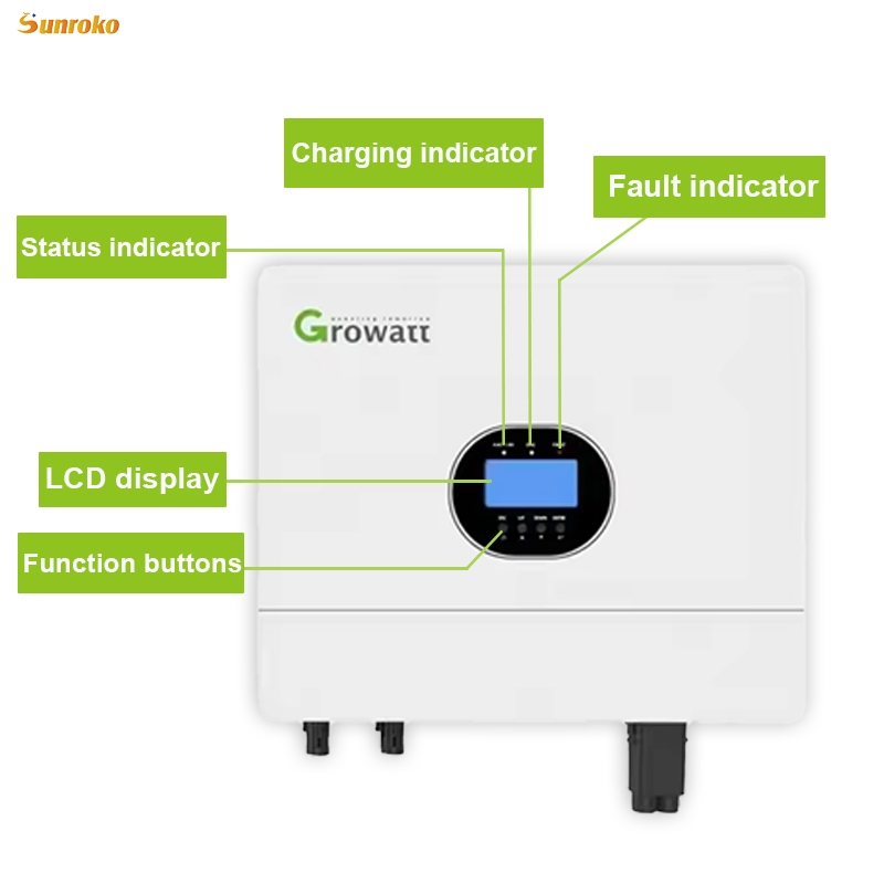 Growatt SPF 6000 Es Plus off Grid Solar Inverter 6kw 6000W Single Phase Hybrid Solar Power Inverter Price List