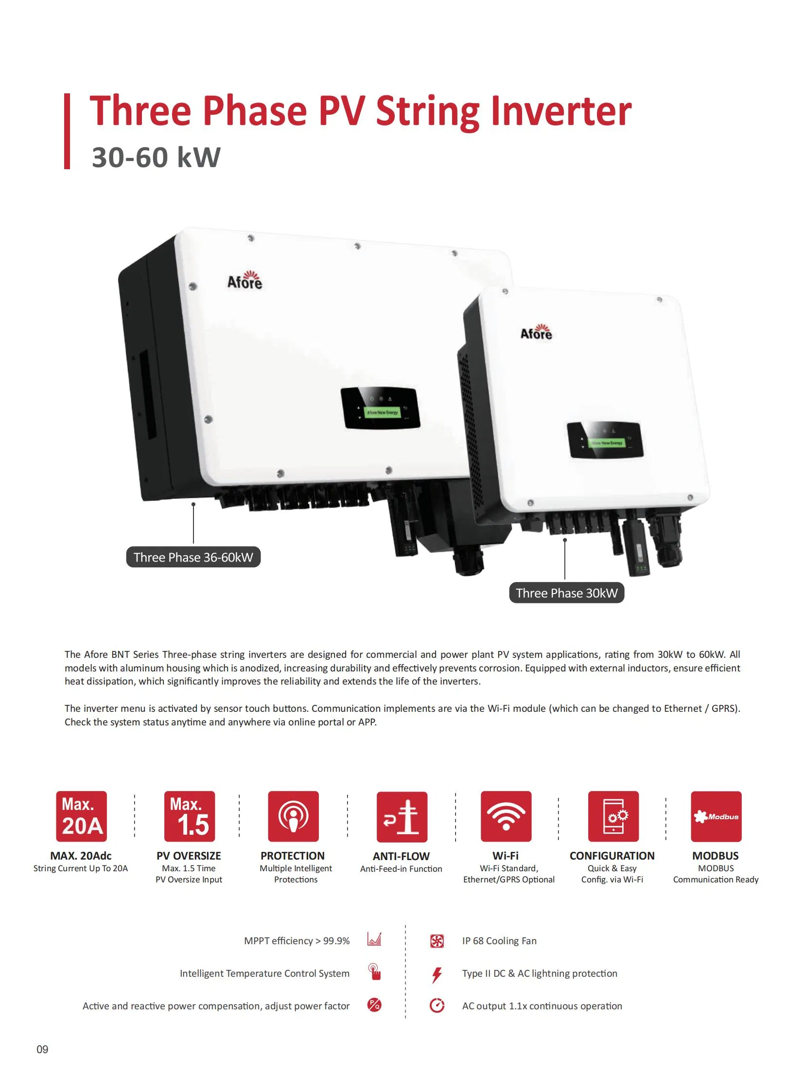 Specification Sheet 1