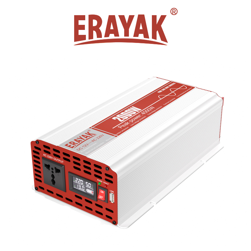 Portable Power Inverter 2000W Pure Sine Wave off Grid for Emergency