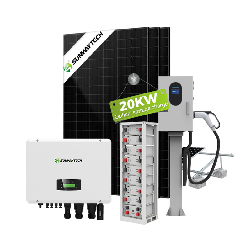 All in One Solar Energy System Power Generating Systems Lithium Battery 20kw Solar Energy Storage System Warehouse for Home with EV Charger