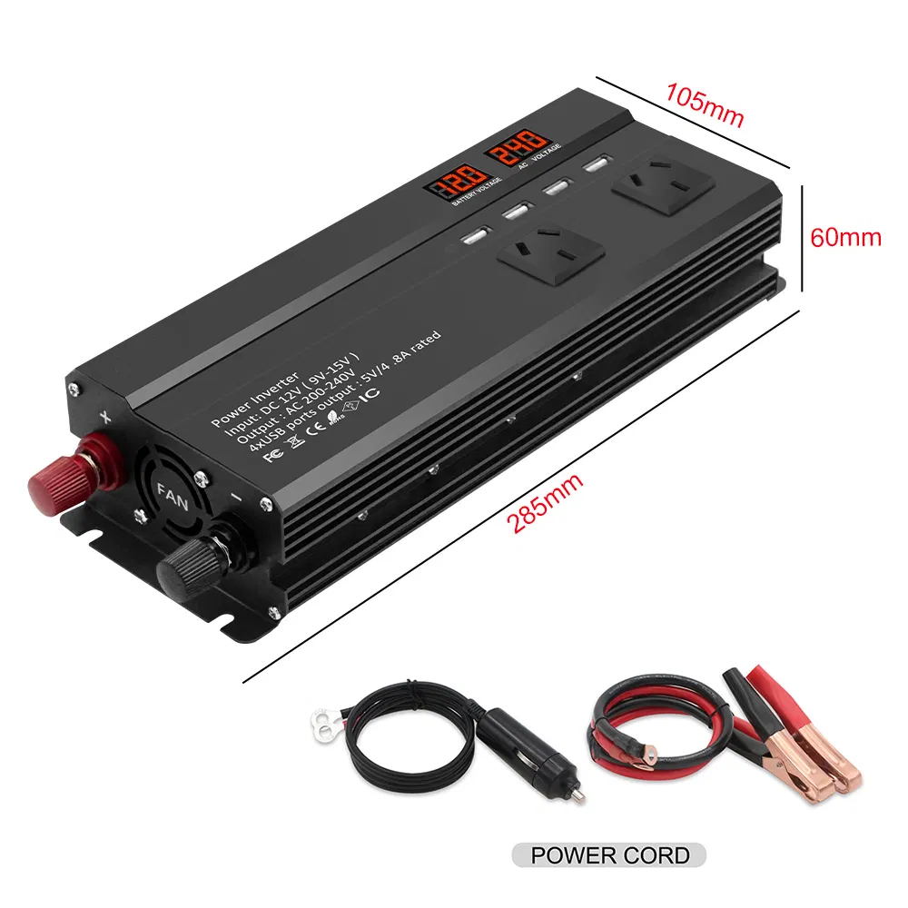 Inverter 12V 220V Modified Sine Wave 0.8kw 1.6kw 2kw