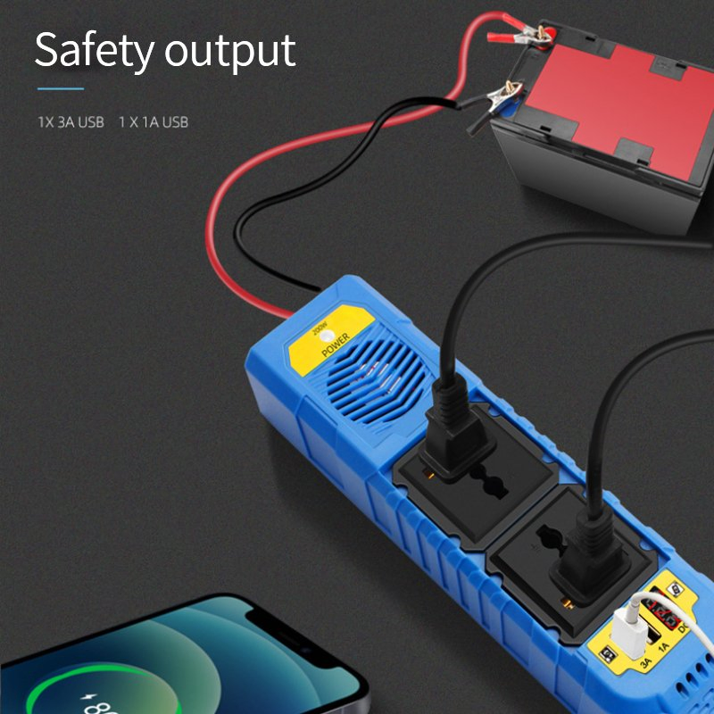 High Quality Good Pirce 12V DC 220V AC Car Power Inverter 200W