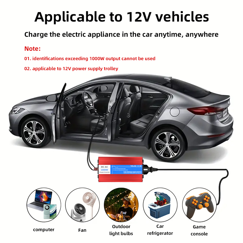 Reliable Harbor Freight 1000 Watt Low Frequency Pure Sine Wave Power Inverter