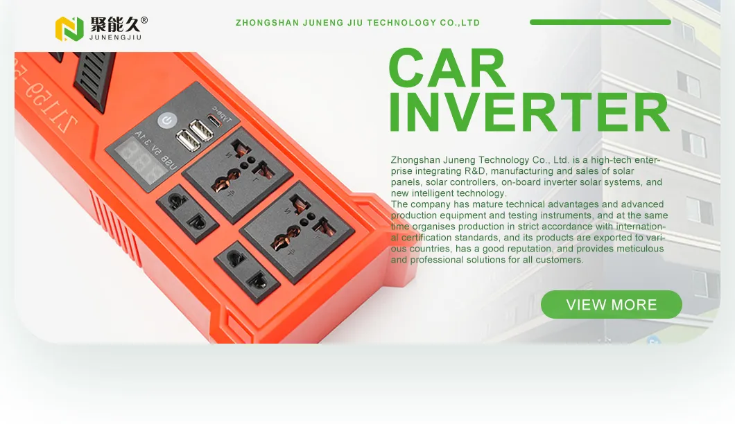 High-Efficiency Portable Car Power Inverter