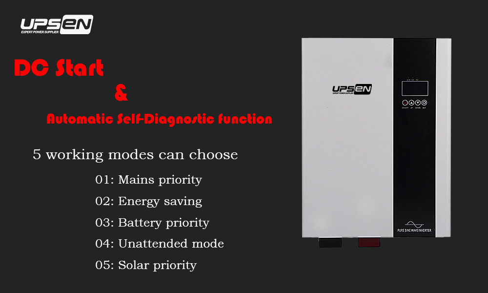 Low Frequency Inverter Charger 1000W 12V 24VDC with Toroidal Transformer and Max 50AMP AC Charger