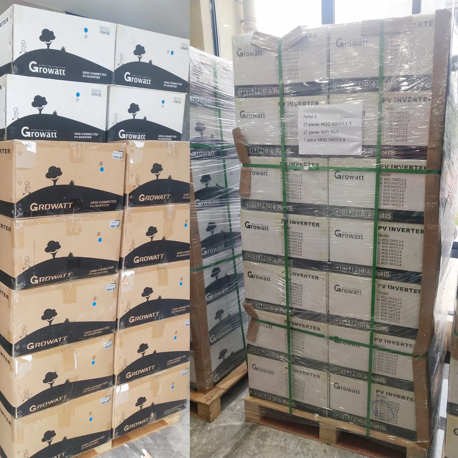 Growatt PV Inverter 60kw 70kw 600V 700V Grid Tied Solar Inverter for Commercial Use