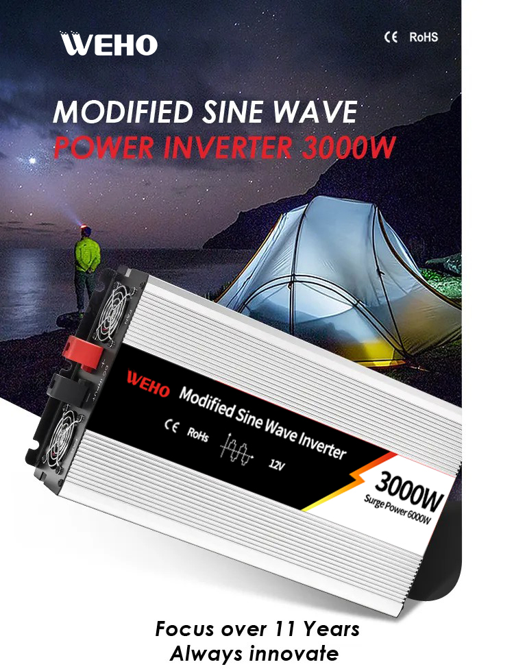 Modified Sine Wave Power Inverter 300W ~6000W DC Input 12V 24V 48V to AC Output 100V 110V 120V 220V 230V 240V Car House Inverter