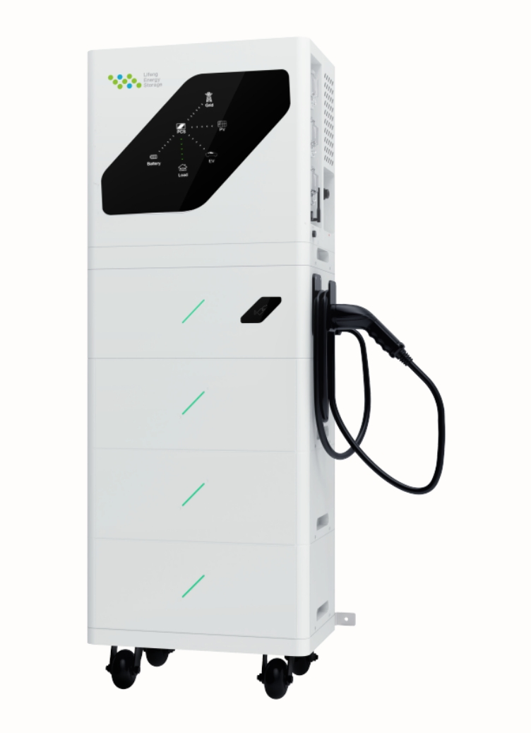 All-in-One Compact 7kw Home EV Charger with Hybrid Solar Inverter Ess