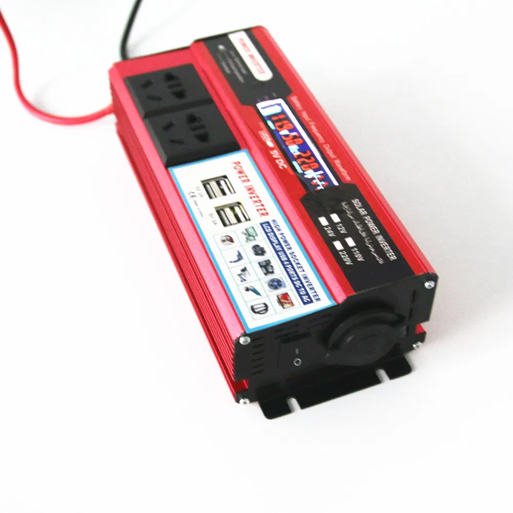 1500 Watt DC 12V to AC 220V Modified Sine Wave Power Inverter with Usb Port and LCD Display