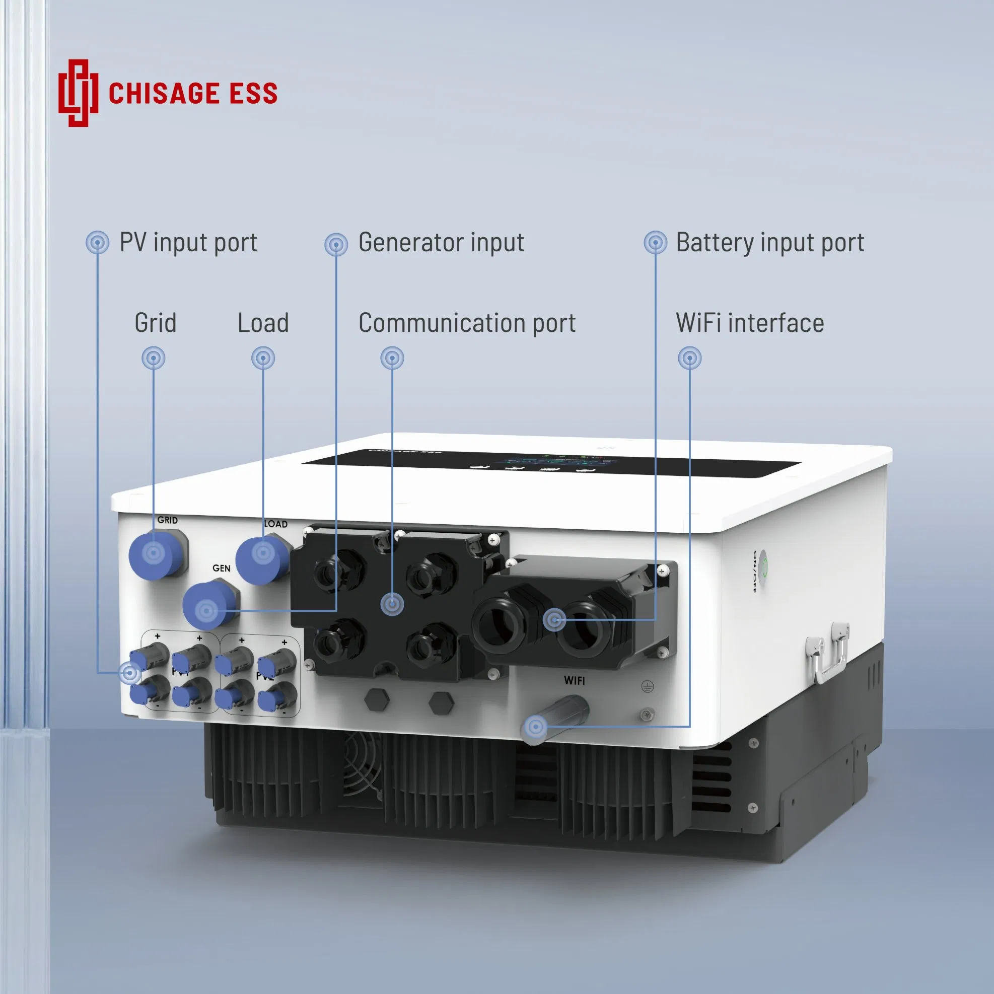 China Solar Renewable Energy 3kw 5kw 6kw 8kw 10kw Pure Sine Wave Home Energy System Interated DC to AC Single Phase Inverter Hybrid Solar Power Inverter