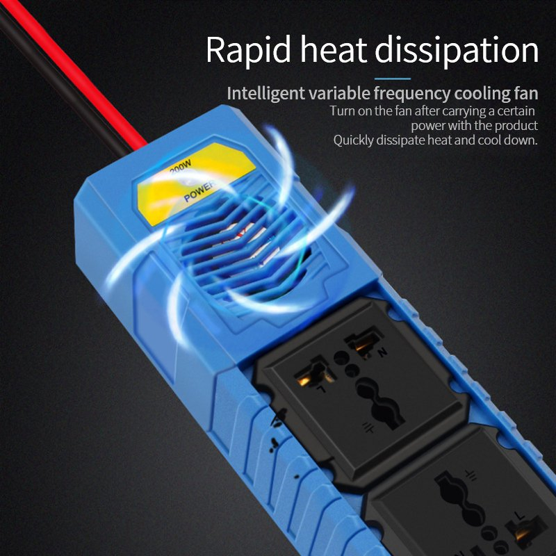 High Quality Good Pirce 12V DC 220V AC Car Power Inverter 200W