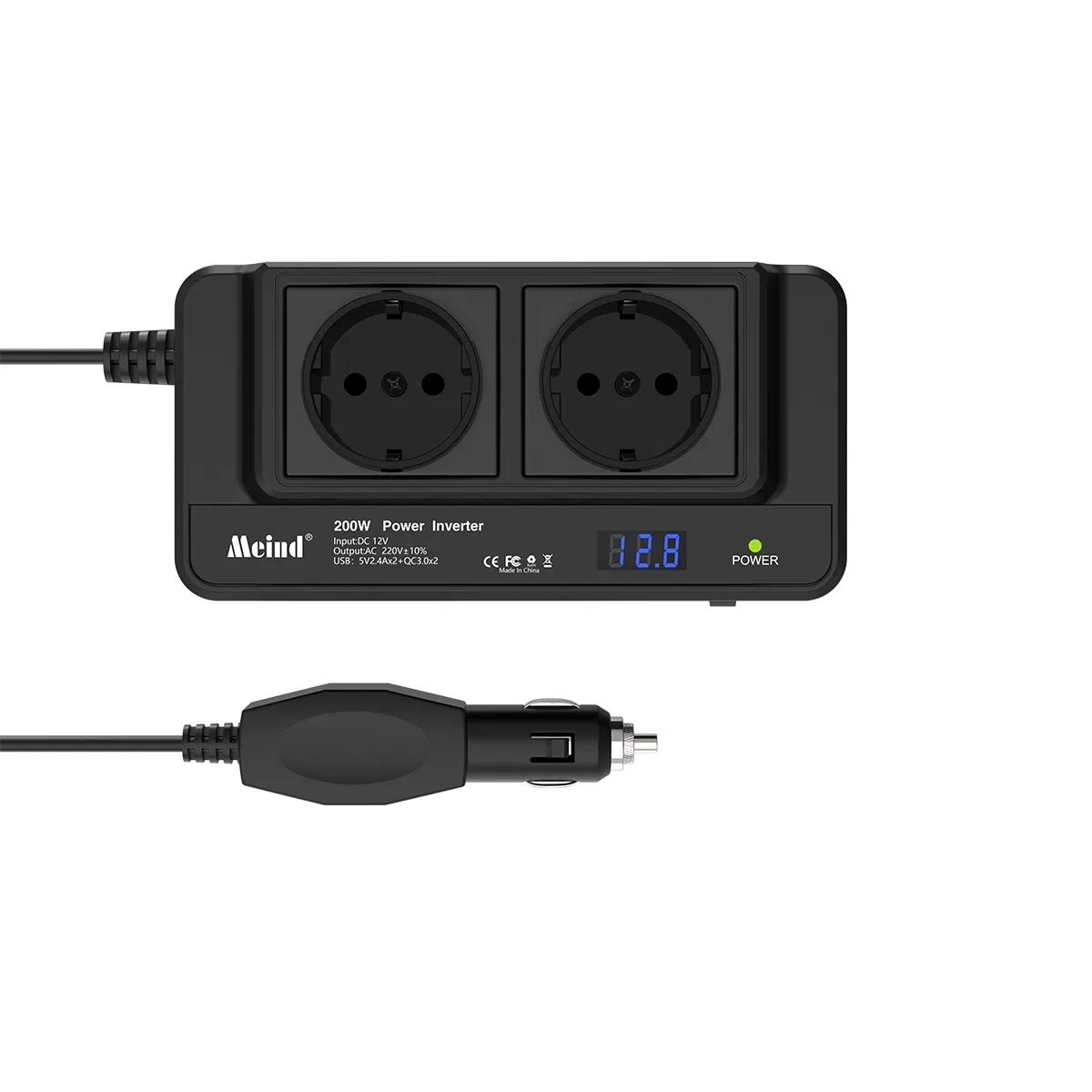 Wholesale 200W Car Power Inverter DC 12V to AC 220V CE/RoHS Certified - China Manufacturer