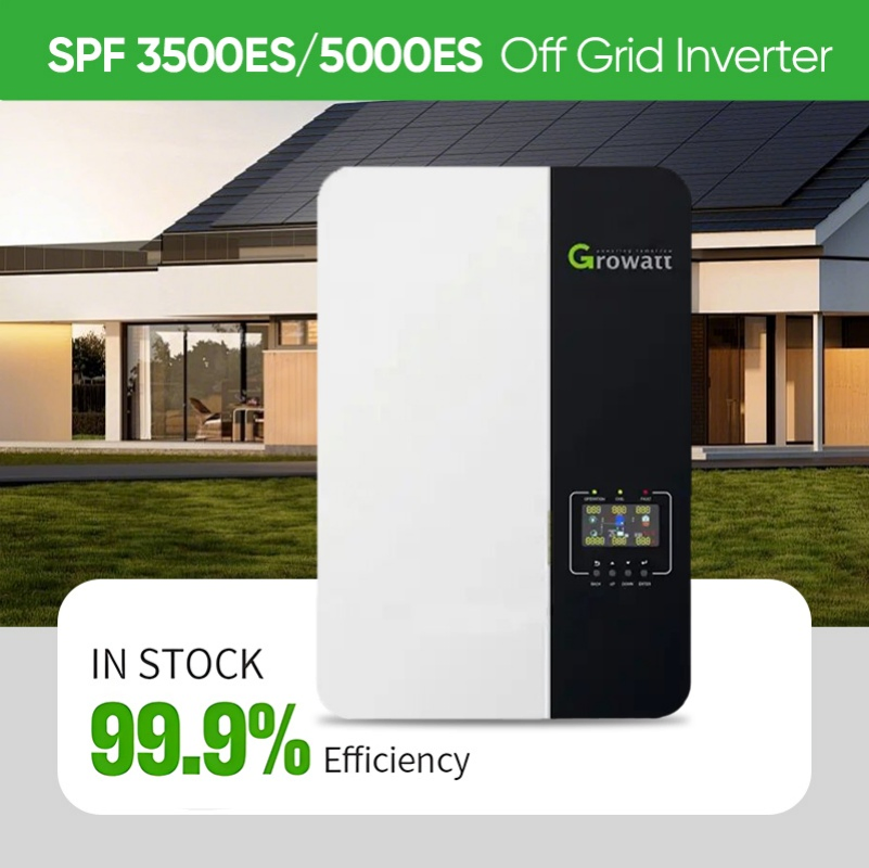 Ready to Ship Growatt Solar Inverter SPF5000es off-Grid Tie Inverter 5kw Power Energy Storage Inverter with WiFi for Solar Power System