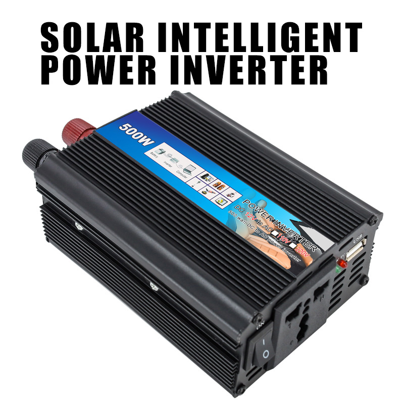 Digital Power Supply Portable 12V Modified Sine 500W Power Inverter