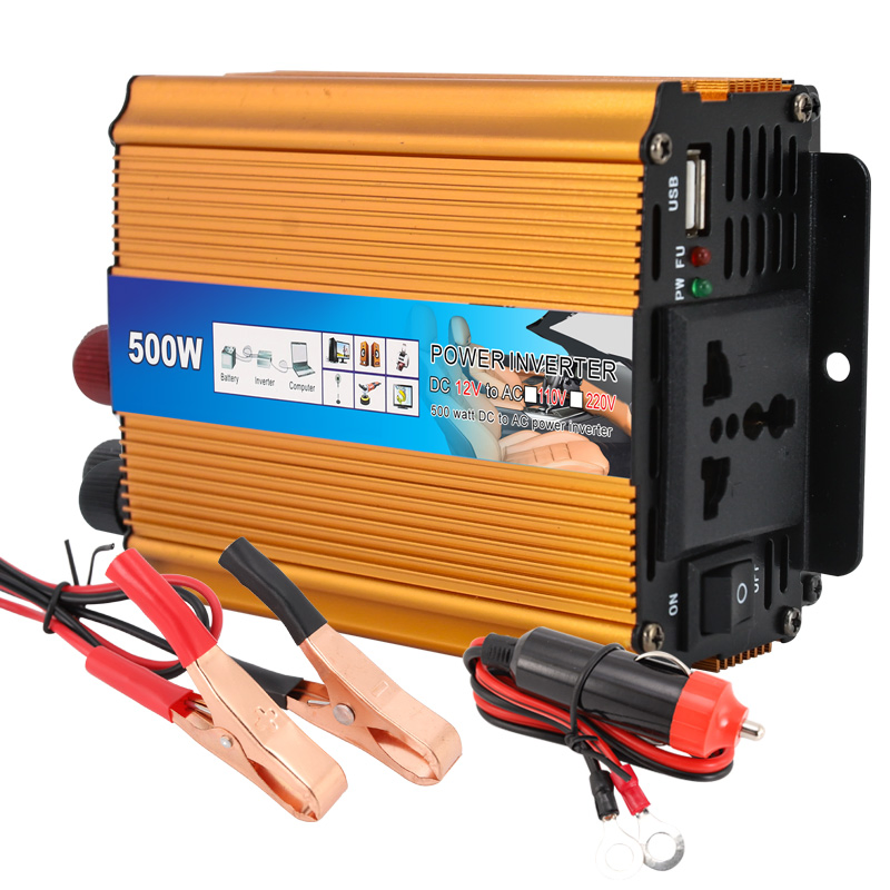 Digital Power Supply Portable 12V Modified Sine 500W Power Inverter