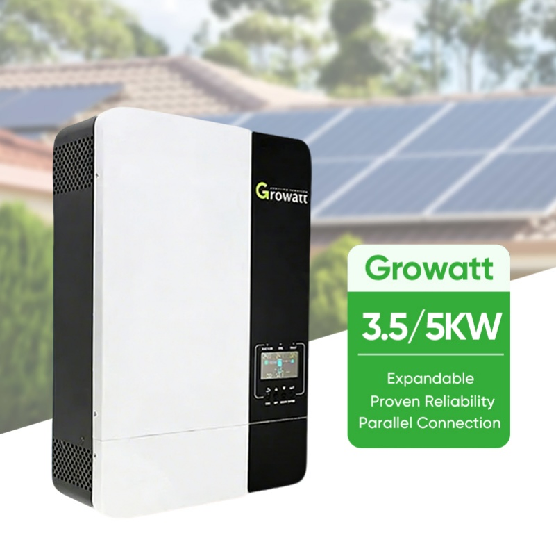 Ready to Ship Growatt Solar Inverter SPF5000es off-Grid Tie Inverter 5kw Power Energy Storage Inverter with WiFi for Solar Power System