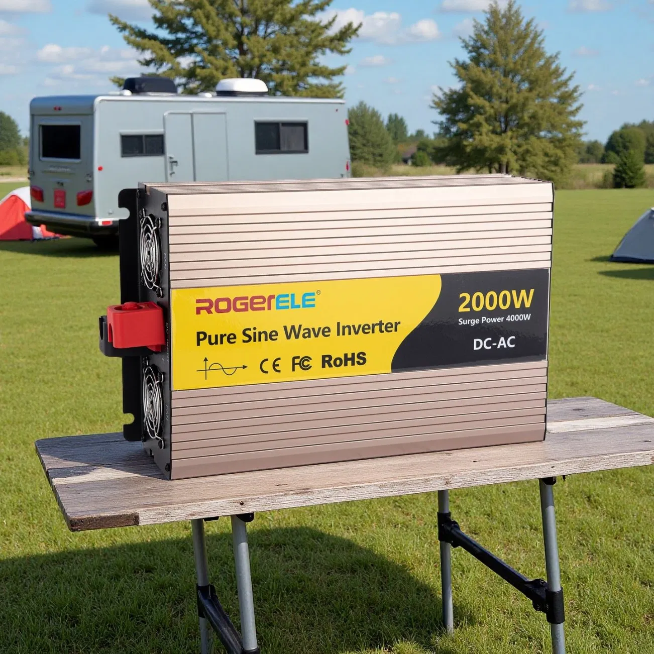 Car Home 2000 Watt Inverter Pure Sine Wave Power DC AC 12V 220V Portable 12VDC 220VAC 2kw off Grid Power Inverter